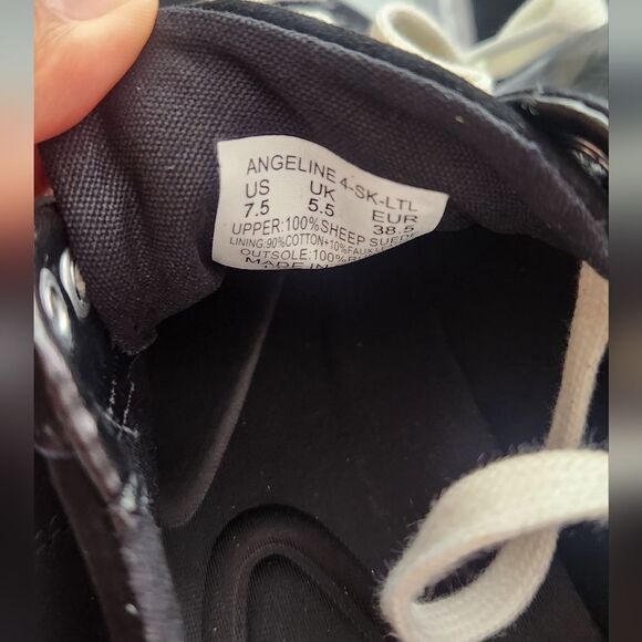 🌸Lauren Ralph Lauren Women's Angeline Lace-Up Suede Sneakers Size 7.5 - Picture 2 of 5